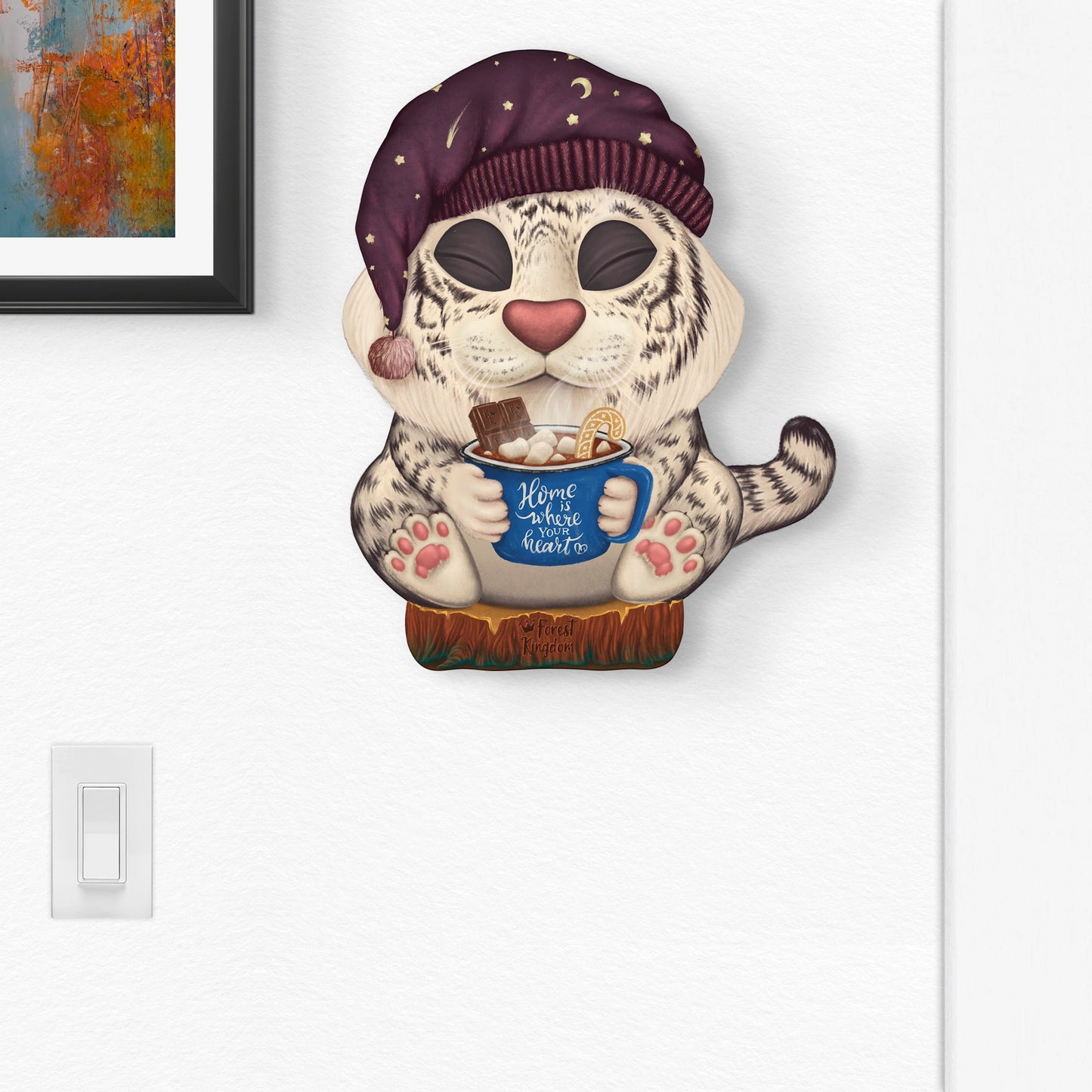 Настінна ключниця - Тигр "Макан" (в шапці)